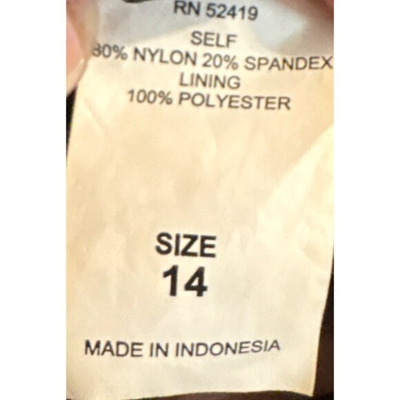 Lauren Ralph Lauren Leopard Print Tankini Top & Solid Brown Bikini Bottoms Sz 14 - Picture 12 of 14